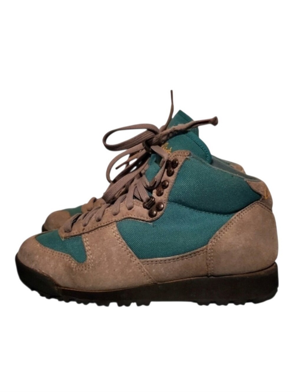 Cabela's Gray Leather/Aqua Lace-Up Hiking Ankle Boots Women's Size 6